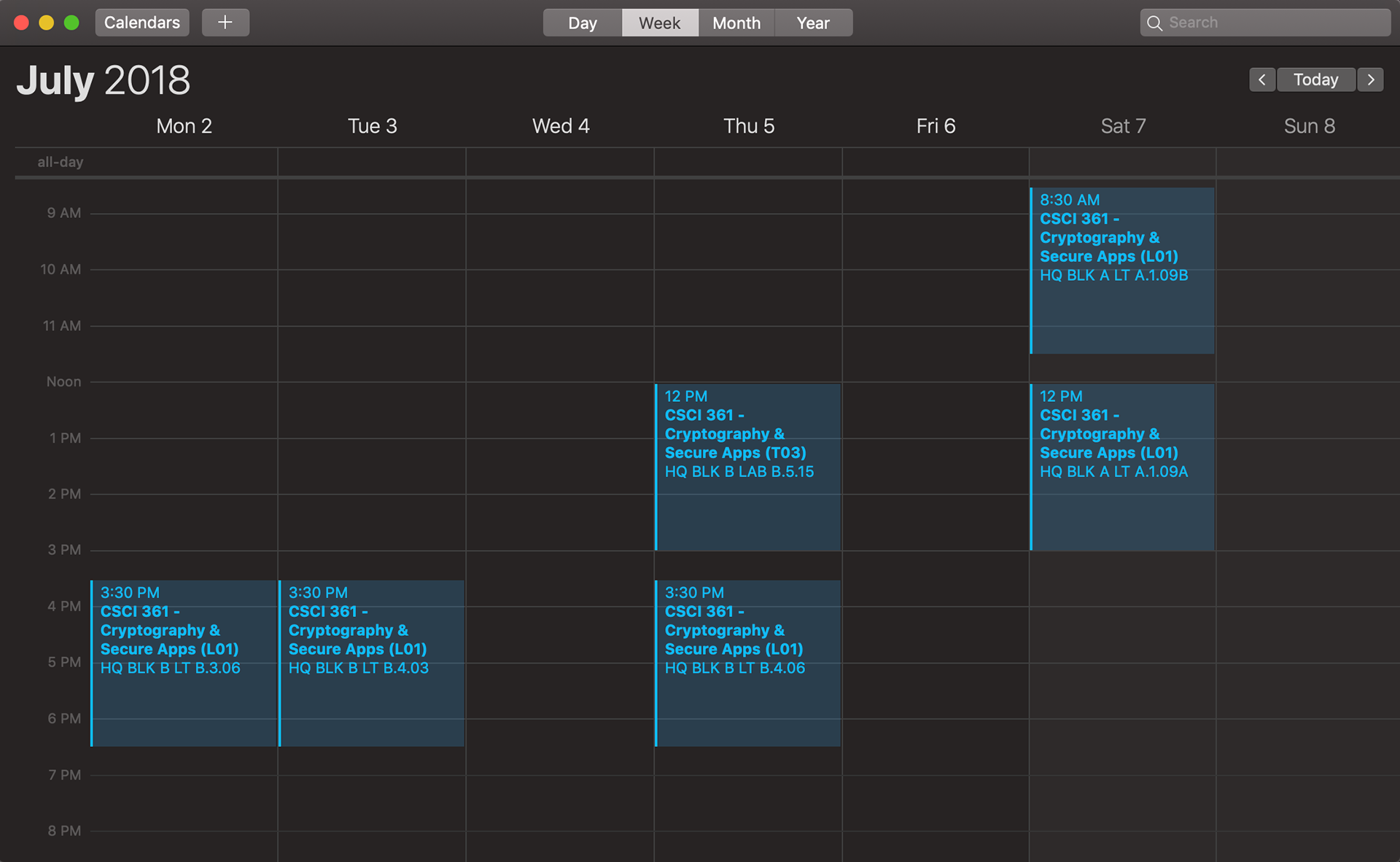 Python Timetable Parser